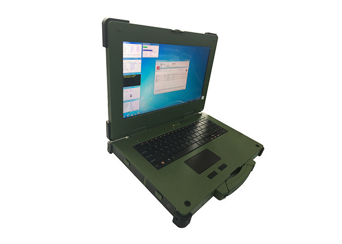Ordenador portátil militar completamente rugoso del estilo con