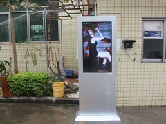 55 Inch Outdoor Standing Ip65 Waterproof 1500 Nits High Brightness Lcd Digital Advertising Kiosk