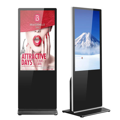Exhibición 43Inch 49Inch 1080P de la señalización de Digitaces del elevador de Android del soporte del piso