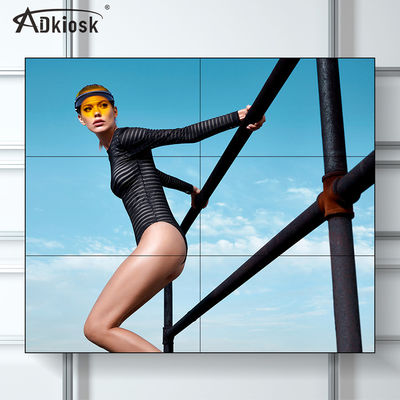 Resolución video interior de la pantalla de visualización de pared de 240V LCD 55Inch FHD con el bisel de 1.8m m