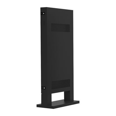 Señalización negra de Digitaces del soporte del piso del jugador IP65 de la publicidad del LCD 43Inch Android