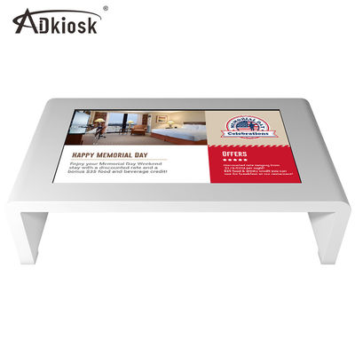 Tipo infrarrojo interactivo elegante blanco de la tabla 60HZ 55inch TFT de la pantalla táctil