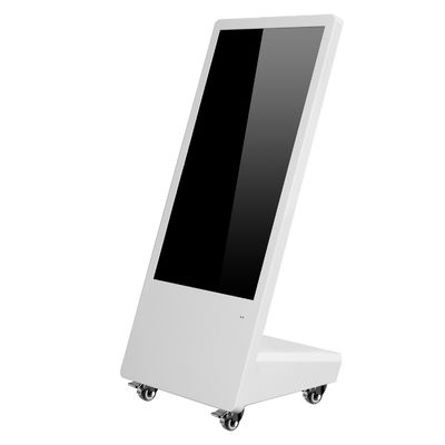 Tótem movible de la señalización 32inch de Digitaces de la publicidad del LCD con las ruedas universales