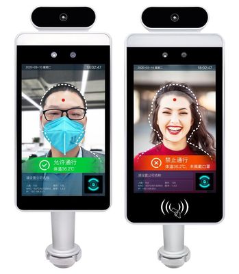 El terminal IP65 del reconocimiento de cara del control de acceso impermeabiliza el almacenamiento montado en la pared 8G