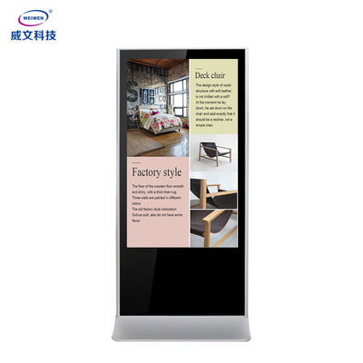 señalización Lcd de 43 49 55 65 de la pulgada del tótem Digitaces de la pantalla táctil que juega el quiosco