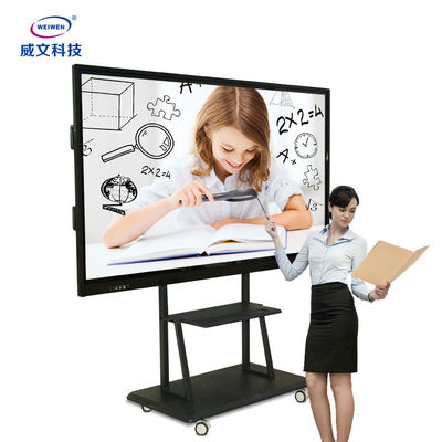 Pantalla táctil del IPS 188W Digitaces Whiteboard LCD UHD con el soporte portátil