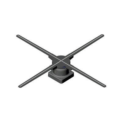 Señalización montada en la pared los 42cm de Digitaces del holograma 3D de la fan del proyector movible de la exhibición