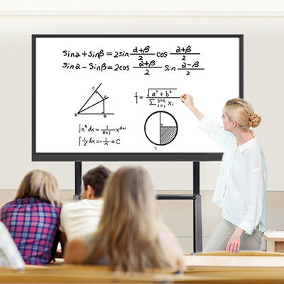 pantalla táctil toda junta del jugador del dual-sistema elegante de la pizarra 75-85inch Whiteboard interactivo