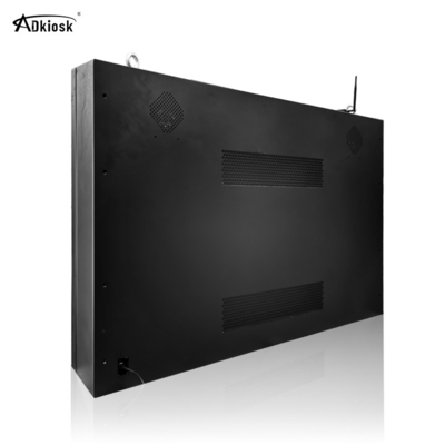 Pantalla LCD al aire libre de cristal moderada 500cd/M2 1080p Ip55 montada en la pared