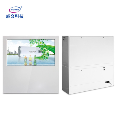 Señalización transparente de cristal AC100V 6ms FHD de Digitaces de la pantalla táctil