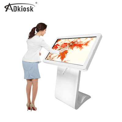 Pulgada interactiva elegante Lcd interior del quiosco 55 de la pantalla táctil de Wayfinding