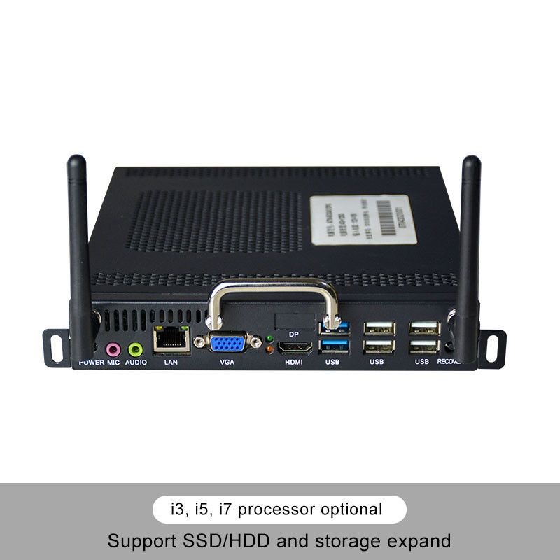 grueso interactivo de la CPU 34m m de la señalización i3 i5 i7 de Digitaces del elevador de la pantalla táctil 4K
