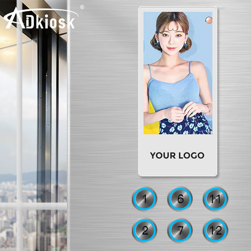 La exhibición del LCD de la señalización de 18,5 de la pulgada Digitaces del 16:9/la publicidad del elevador defiende el 16.7M Color