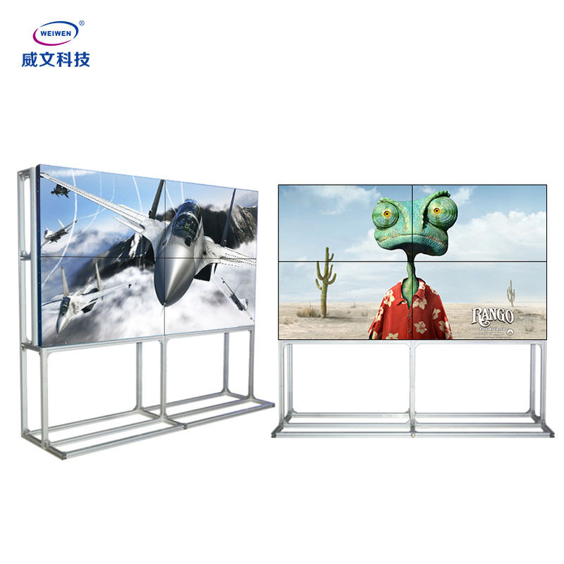 Pantalla que empalma derecha del LCD del piso señalización 3.5m m Gap de 55 de la pulgada Digitaces de la publicidad